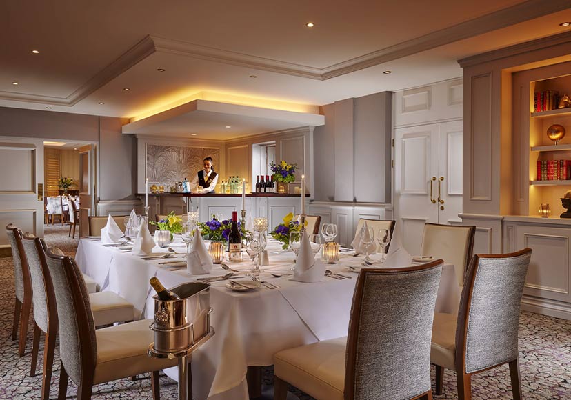 Restaurant at the Hodson Bay Hotel & Spa.