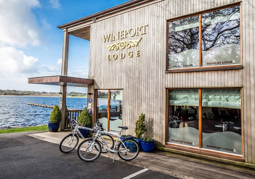 Exterior of Wineport Lodge.