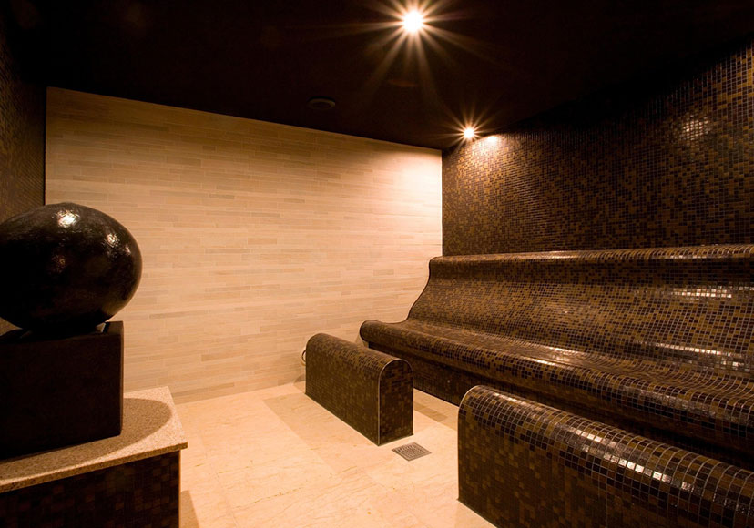 Steam room at the Sirana Spa.