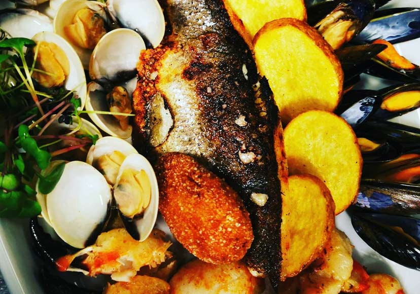 A fish dish from Al Mezza.