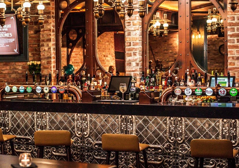 The bar at the The Venue, Athlone.